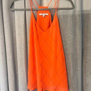 Naked Zebra Orange Tank Top Size S